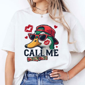 Call Me Valentine Mallard Duck T Shirt