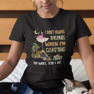 Flamingo I Dont Always Drink When Im Camping Shirt