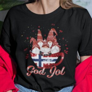 God Jul Merry Christmas Gnome T Shirt