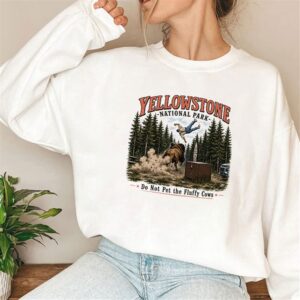 Alternative view of Yellowstone National Park Do Not Pet The Fluffy Cows T Shirt