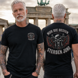 Nur Die Besten Sterben Jung Skull Wings Biker T-Shirt Böhse Onkelz