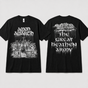 Amon Amarth The Great Heathen Army Skeleton Viking T-Shirt