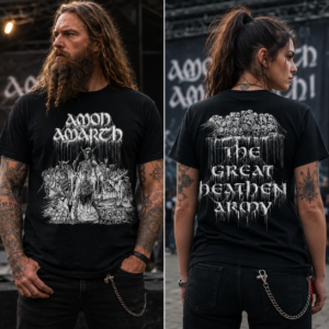 Amon Amarth The Great Heathen Army Skeleton Viking T-Shirt - Bilde 3