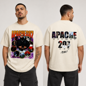 Apache 207 Retro Collage & Song Timeline T-Shirt