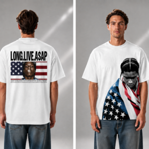 Asap Rocky Flag T-shirt (With Backprint)
