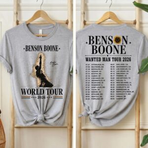 Benson Boone Wanted Man Tour 2026 Shirt - Imagem 2