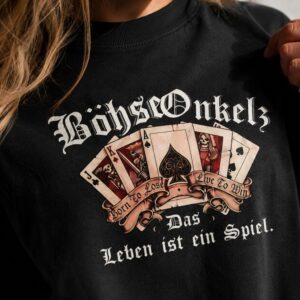 Bohse Onkelz Das Leben Ist Ein Spiel Tshirt Sweatshirt Hoodie - Afbeelding 2