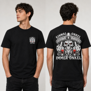 Einmal Onkel Immer Onkel - Generation X Est. 1975 Skull T-Shirt - Afbeelding 2