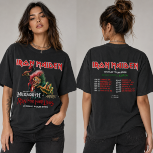 Iron Maiden tour shirt 2026, Heavy Metal Tour Shirt - Afbeelding 2
