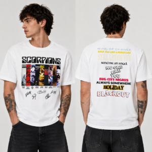 Alternative view of Scorpions Greatest Hits & Signatures T-Shirt