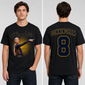 Visão alternativa de Sophie Cunningham Spicy No. 8 Basketball T-Shirt