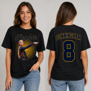 Sophie Cunningham Spicy No. 8 Basketball T-Shirt - Image 3