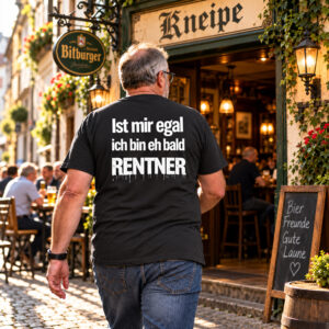 Ist mir egal ich bin eh bald Rentner" T-Shirt – Lustiges Ruhestand & Abschied Geschenk Shirt