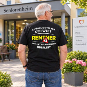 Gefährlichster Job der Welt Rentner T-Shirt – Lustiges Ruhestand & Abschied Geschenk Shirt