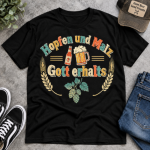 9-Hopfen und Malz Gott erhalts Herren T Shirt Bier Geschenk