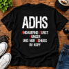 ADHS Andauernd Durst Hunger Lustiges Herren Shirt Geschenk Humor Spruch
