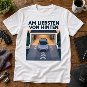 Am Liebsten von Hinten – Lustiges Auto & Garage T-Shirt für Männer