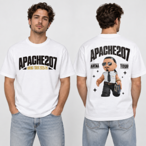 Apache 207 Arena Tour 202526 – Front & Back Graphic T-Shirt - immagine 2
