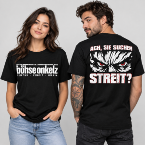 Böhse Onkelz Ach Sie Suchen Streit Fan Shirt Schwarz