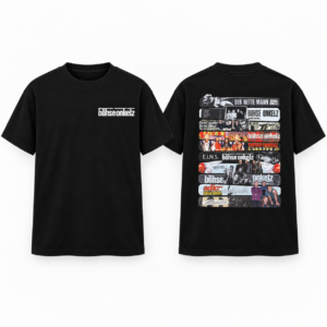 Böhse Onkelz Album Collage Front & Back Black T-Shirt