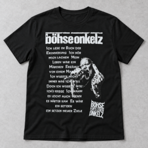 Böhse Onkelz Fan Shirt – Fürs Leben Rock T-Shirt Schwarz - Imagem 2
