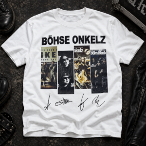 Böhse Onkelz Fan Shirt – Rock Band Vintage Collage T-Shirt