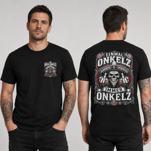 Böhse Onkelz Skull T-Shirt – Einmal Onkelz, Immer Onkelz