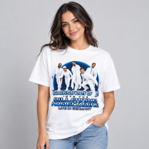 Alternative view of Backstreet Boys Millennium Homecoming Düsseldorf 2026 Fan Shirt Weiß
