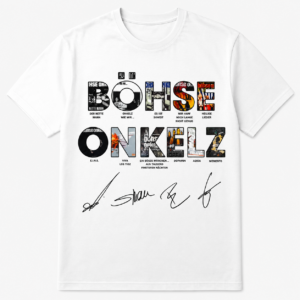 Bhse Onkelz Album Collage Signatures T-shirt