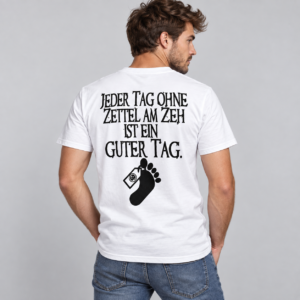 Jeder Tag Ohne Zettel Am Zeh Funny T-Shirt - Billede 4