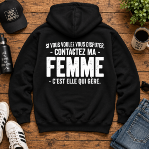 Contactez Ma Femme T Shirt Homme Humour Français Cadeau Mari - Bilde 2