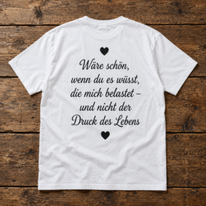 Der Druck des Lebens – Lustiges Männer T-Shirt mit frechem Spruch