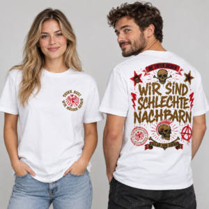 Die Toten Hosen T-Shirt Wir sind schlechte Nachbarn Punk Rock Shirt Schwarz