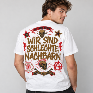 Die Toten Hosen T-Shirt Wir sind schlechte Nachbarn Punk Rock Shirt Schwarz - Imagem 2