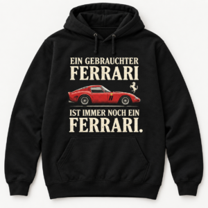 Ein Gebrauchter Ferrari Ist Immer Noch Ein Ferrari Herren Shirt Oldtimer Auto Geschenk – Bild 2