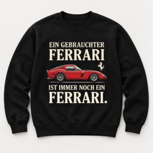 Ein Gebrauchter Ferrari Ist Immer Noch Ein Ferrari Herren Shirt Oldtimer Auto Geschenk – Bild 3