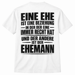 Eine Ehe ist eine Beziehung – Lustiges Ehemann T-Shirt - Imagem 2