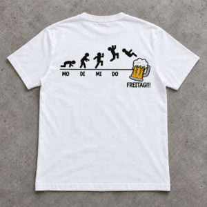 Endlich Freitag Bier T-Shirt – Lustiges Feierabend Geschenk für Männer und Biertrinker