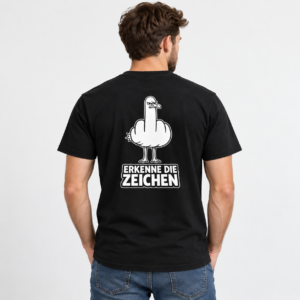 Erkenne die Zeichen – Funny Bird T-Shirt - Image 2