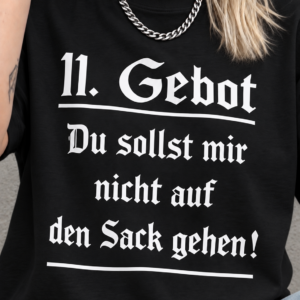 Gebot Tanktop mit frechem Gothic-Spruch