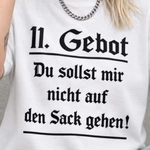 Alternative view of Gebot Tanktop mit frechem Gothic-Spruch