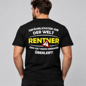 Visão alternativa de Gefährlichster Job Der Welt Rentner – Lustiges Ruhestand Geschenk für Männer