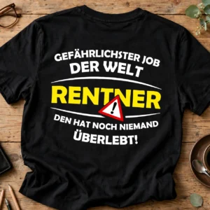 Gefährlichster Job der Welt Rentner T-Shirt – Lustiges Rentner Geschenk