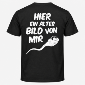 Hier ein altes Bild von mir – Funny Retro Photo Black T-Shirt