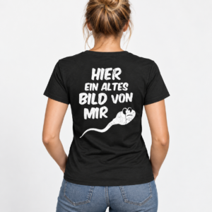 Hier ein altes Bild von mir – Funny Retro Photo Black T-Shirt - Bilde 3