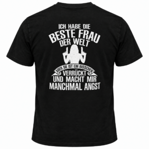 Ich Habe Die Beste Frau Der Welt – Lustiges Ehefrau Sprüche T-Shirt