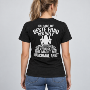 Ich Habe Die Beste Frau Der Welt – Lustiges Ehefrau Sprüche T-Shirt - Imagen 2