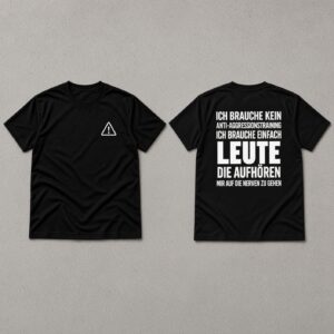 Ich brauche kein Anti-Aggressionstraining – Lustiges Herren T-Shirt mit Spruch