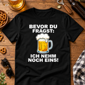 Ich nehm noch eins! – Lustiges Bier Shirt