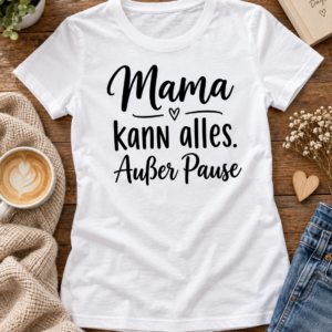 Mama kann alles. Außer Pause – Lustiges Mama T-Shirt mit Spruch